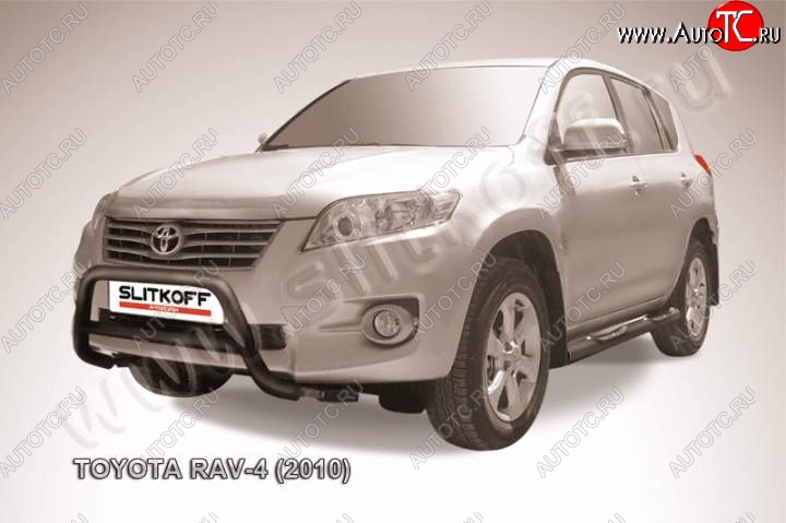 16 999 р. Кенгурятник d57 низкий Toyota RAV4 XA30 5 дв. 2-ой рестайлинг (2010-2013) (Цвет: серебристый)  с доставкой в г. Краснодар