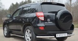 15 449 р. Защита заднего бампера (Ø63 мм, нержавейка) SLITKOFF  Toyota RAV4  XA30 (2010-2013) 5 дв. 2-ой рестайлинг  с доставкой в г. Краснодар. Увеличить фотографию 4