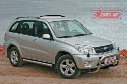 Защита переднего бампера Souz-96 (d60) Toyota RAV4 CA20 3 дв. дорестайлинг (2000-2003)