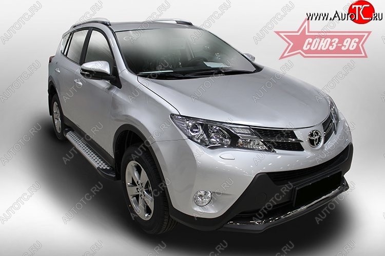 9 089 р. Пороги из алюминиевого профиля Souz-96 Toyota RAV4 XA40 5 дв. дорестайлинг (2012-2015)  с доставкой в г. Краснодар