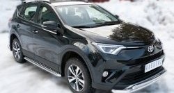 26 399 р. Широкая защита порогов (рестайлинг) SLITKOFF Toyota RAV4 XA40 5 дв. дорестайлинг (2012-2015)  с доставкой в г. Краснодар. Увеличить фотографию 4