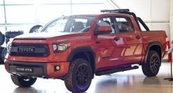 1 099 р. Реснички на фары RA Toyota Tundra XK50 2-ой рестайлинг (2013-2025) (Неокрашенные)  с доставкой в г. Краснодар. Увеличить фотографию 3