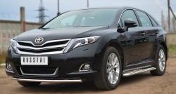 14 499 р. Одинарная защита переднего бампера диаметром 42 мм SLITKOFF  Toyota Venza  GV10 (2012-2016) рестайлинг  с доставкой в г. Краснодар. Увеличить фотографию 4