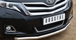 14 999 р. Одинарная защита переднего бампера диаметром 63 мм SLITKOFF Toyota Venza GV10 рестайлинг (2012-2016)  с доставкой в г. Краснодар. Увеличить фотографию 2