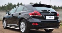 6 999 р. Одинарная защита заднего бампера из трубы диаметром 42 мм SLITKOFF Toyota Venza GV10 рестайлинг (2012-2016)  с доставкой в г. Краснодар. Увеличить фотографию 4