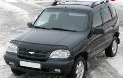 5 299 р. Рейлинги АПС L Chevrolet Niva 2123 дорестайлинг (2002-2008) (Башмак черный, рейлинг серый)  с доставкой в г. Краснодар. Увеличить фотографию 2