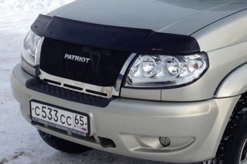 12 499 р. Решетка радиатора CrTuning Уаз Патриот 23632 дорестайлинг пикап (2008-2014) (Сетка черная, С надписью PATRIOT)  с доставкой в г. Краснодар. Увеличить фотографию 7