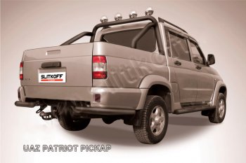 Защита заднего бампера Slitkoff (d76 мм, уголки) Уаз (uaz) Патриот (Patriot)  23632 (2008-2014) 23632 дорестайлинг пикап