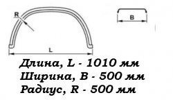 1 559 р. Крыло К-500 Fuso (круглое) Master-Plast Isuzu NQR75 (2007-2025)  с доставкой в г. Краснодар. Увеличить фотографию 2