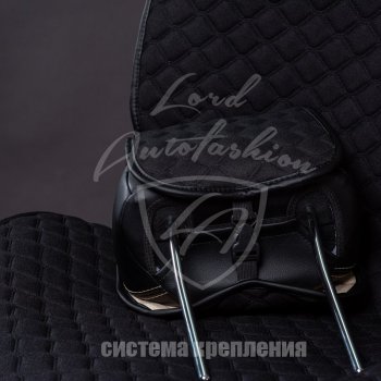 2 899 р. Универсальная накидка на сиденья Lord Autofashion Кристалл (трикотаж, 2 места)   (Красный)  с доставкой в г. Краснодар. Увеличить фотографию 7