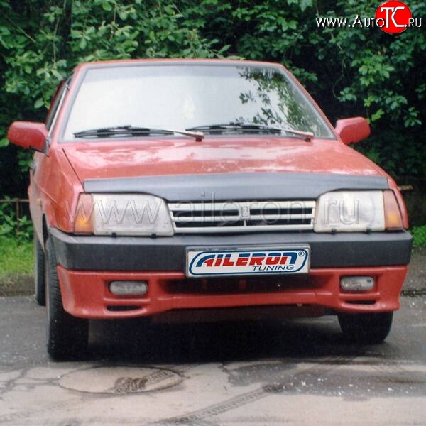 499 р. Накладка на передний бампер Aileron Лада 2108 (1984-2003) (Неокрашенная)  с доставкой в г. Краснодар