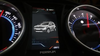 82 999 р. Приборная панель Ferrum GF 890 Renault Logan 1 рестайлинг (2010-2016) (Серебро)  с доставкой в г. Краснодар. Увеличить фотографию 9