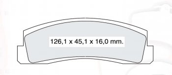 439 р. Колодка переднего дискового тормоза DAFMI INTELLI Chevrolet Niva 2123 дорестайлинг (2002-2008)  с доставкой в г. Краснодар. Увеличить фотографию 3