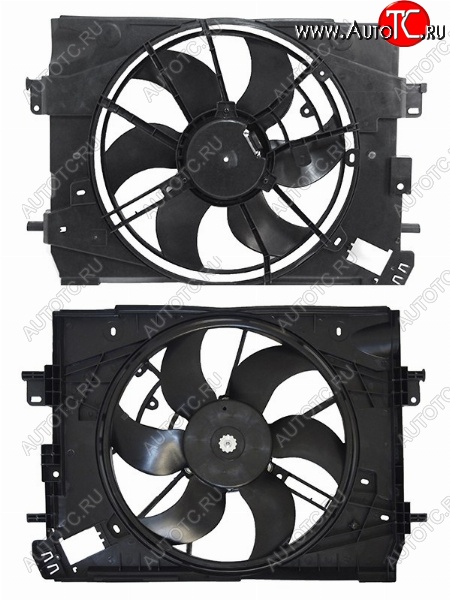 5 999 р. Вентилятор радиатора в сборе SAT  Renault Duster (HS), Kaptur, Logan (2), Sandero ((B8)), Sandero Stepway ((B8)), Лада XRAY, XRAY Cross, Веста (2180,  SW 2181), Веста Кросс (2181,  2180)  с доставкой в г. Краснодар