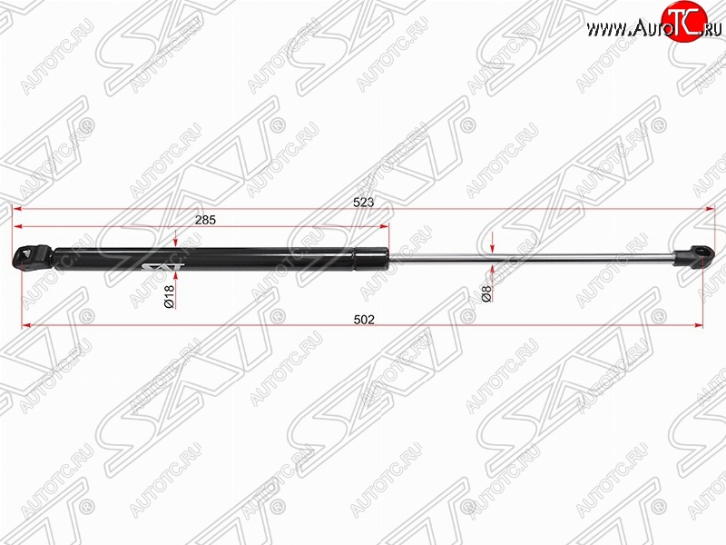 629 р. SAT крышки багажника SAT (L523 mm)  Volkswagen Bora - Passat  B5.5  с доставкой в г. Краснодар