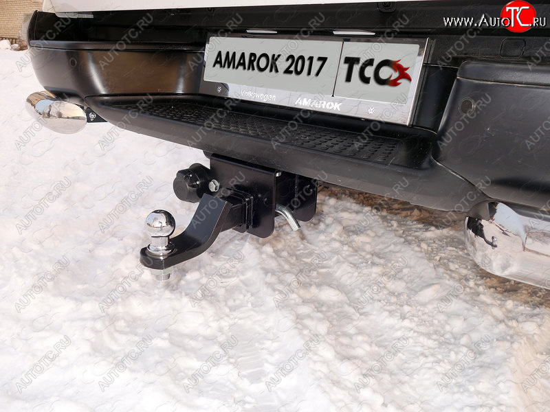 12 349 р. Фаркоп (тягово-сцепное устройство) TCC Volkswagen Amarok рестайлинг (2016-2022) (Оцинкованный, шар E - оцинкованный)  с доставкой в г. Краснодар