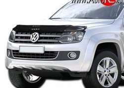 3 689 р. Дефлектор капота NovLine Volkswagen Amarok дорестайлинг (2009-2016)  с доставкой в г. Краснодар. Увеличить фотографию 1