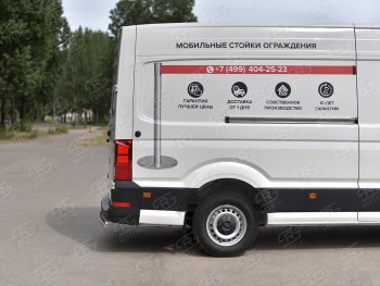 13 399 р. Защита заднего бампера (Ø75х42 мм, нержавейка) Russtal  Volkswagen Crafter  2 (2017-2024)  с доставкой в г. Краснодар. Увеличить фотографию 3