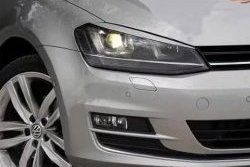 1 149 р. Реснички на фары Tuning-Sport Volkswagen Golf 7 дорестайлинг, хэтчбэк 5 дв. (2012-2017) (Неокрашенные)  с доставкой в г. Краснодар. Увеличить фотографию 1