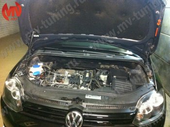 Упор капота MV-Tuning (одинарный) Volkswagen Golf Plus 6 (2009-2014)