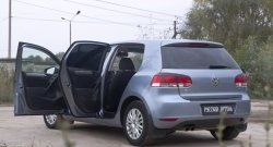 2 749 р. Накладки на порожки RA (комплект)  Volkswagen Golf  6 (2008-2014) хэтчбэк 5 дв.  с доставкой в г. Краснодар. Увеличить фотографию 2