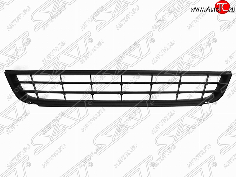 1 149 р. Решётка в передний бампер (с хром молдингом) SAT  Volkswagen Jetta  A6 (2011-2015) седан дорестайлинг  с доставкой в г. Краснодар