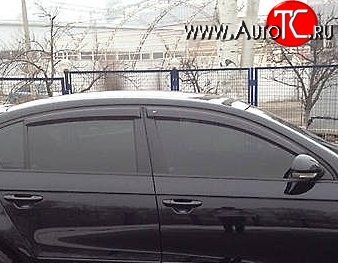 999 р. Комплект дефлекторов окон (ветровиков) 4 шт. (седан) Russtal Volkswagen Passat B6 седан (2005-2011)  с доставкой в г. Краснодар