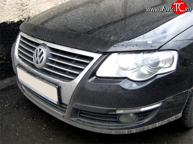 2 879 р. Дефлектор капота NovLine Volkswagen Passat B6 седан (2005-2011)  с доставкой в г. Краснодар