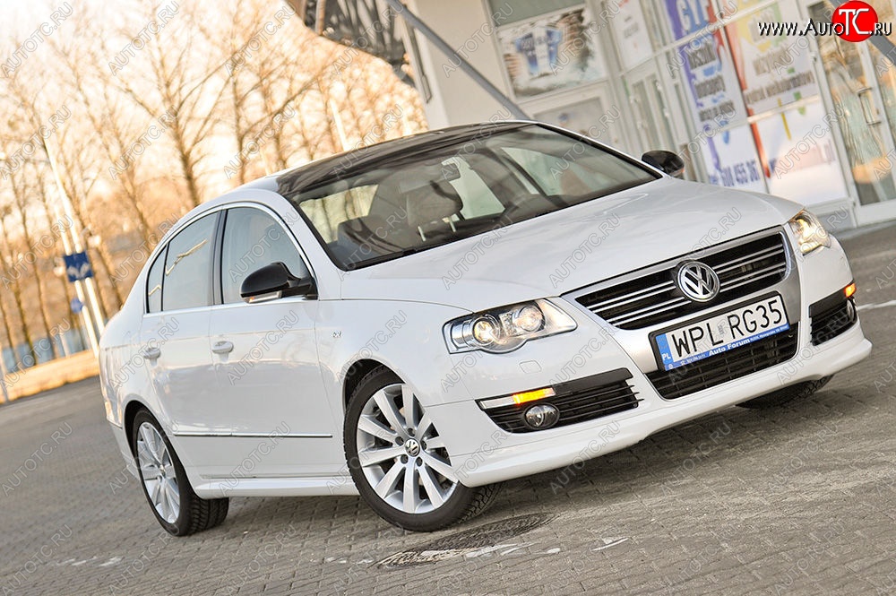 3 449 р. Накладка на передний бампер R-Line Volkswagen Passat B6 универсал (2005-2010)  с доставкой в г. Краснодар