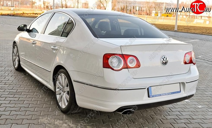 3 449 р. Лип спойлер R-LINE STYLE Volkswagen Passat B6 седан (2005-2011) (Неокрашенный)  с доставкой в г. Краснодар