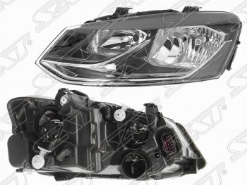 5 749 р. Левая фара SAT  Volkswagen Polo  5 (2015-2020) седан рестайлинг  с доставкой в г. Краснодар. Увеличить фотографию 1