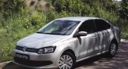 1 629 р. Реснички на фары RA Volkswagen Polo 5 хэтчбек дорестайлинг (2009-2015) (Неокрашенные)  с доставкой в г. Краснодар. Увеличить фотографию 4