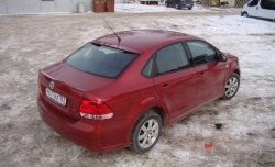 4 199 р. Козырёк на заднее лобовое стекло Sport  Volkswagen Polo  5 (2009-2020) седан дорестайлинг, хэтчбек рестайлинг (Неокрашенный)  с доставкой в г. Краснодар. Увеличить фотографию 5