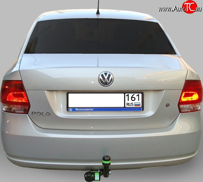 6 549 р. Фаркоп Лидер Плюс Volkswagen Polo 5 седан дорестайлинг (2009-2015) (Без электропакета)  с доставкой в г. Краснодар