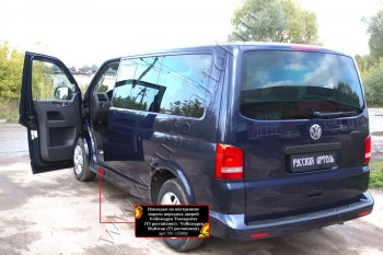 1 159 р. Накладки на внутренние пороги передних дверей RA  Volkswagen Transporter  T5 (2009-2015) рестайлинг  с доставкой в г. Краснодар. Увеличить фотографию 4