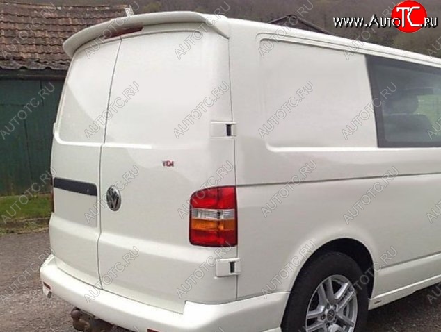 6 249 р. Лип спойлер Распашонка Volkswagen Transporter T5 дорестайлинг (2003-2009) (Неокрашенный)  с доставкой в г. Краснодар