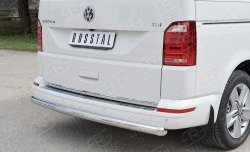 17 499 р. Защита заднего бампера (Ø63 мм, нержавейка, длинная база) SLITKOFF Volkswagen Multivan T6 дорестайлинг (2016-2019)  с доставкой в г. Краснодар. Увеличить фотографию 3