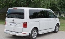 16 699 р. Защита заднего бампера (Ø75x42 мм, нержавейка, длинная база) Russtal Volkswagen Caravelle T6 дорестайлинг (2015-2019)  с доставкой в г. Краснодар. Увеличить фотографию 3