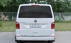 17 999 р. Защита заднего бампера (Ø42 мм, нержавейка, короткая база) SLITKOFF Volkswagen Multivan T6 дорестайлинг (2016-2019)  с доставкой в г. Краснодар. Увеличить фотографию 2