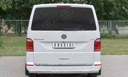 16 699 р. Защита заднего бампера (Ø75x42 мм, нержавейка, короткая база) Russtal Volkswagen Multivan T6 дорестайлинг (2016-2019)  с доставкой в г. Краснодар. Увеличить фотографию 2