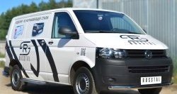 17 899 р. Широкая защита порогов SLITKOFF  Volkswagen Transporter  T6 (2015-2019) дорестайлинг  с доставкой в г. Краснодар. Увеличить фотографию 3