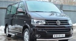 13 999 р. Широкая защита порогов (Multivan-Caravelle) SLITKOFF  Volkswagen Transporter  T6 (2015-2019) дорестайлинг  с доставкой в г. Краснодар. Увеличить фотографию 3