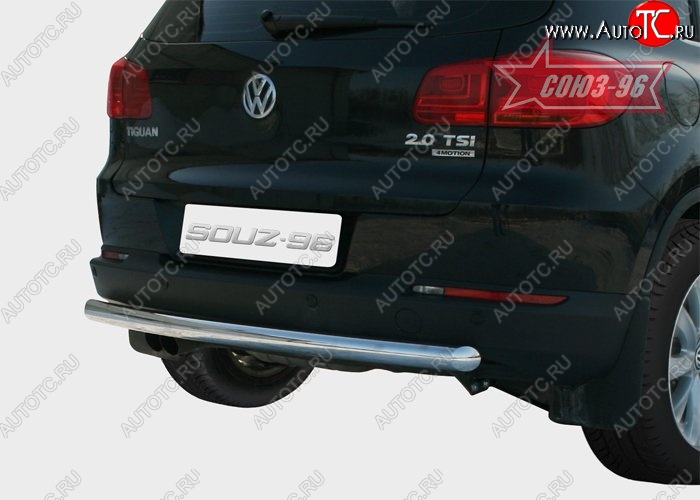 10 574 р. Защита заднего бампера Souz-96 (d60) Volkswagen Tiguan NF дорестайлинг (2006-2011)  с доставкой в г. Краснодар