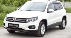 699 р. Реснички на фары RA Volkswagen Tiguan NF рестайлинг (2011-2017) (Неокрашенные)  с доставкой в г. Краснодар. Увеличить фотографию 3