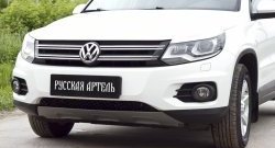 699 р. Реснички на фары RA Volkswagen Tiguan NF рестайлинг (2011-2017) (Неокрашенные)  с доставкой в г. Краснодар. Увеличить фотографию 6