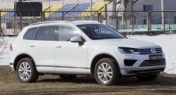 879 р. Реснички на фары RA  Volkswagen Touareg  NF (2014-2018) рестайлинг (Неокрашенные)  с доставкой в г. Краснодар. Увеличить фотографию 2