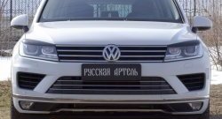 879 р. Реснички на фары RA  Volkswagen Touareg  NF (2014-2018) рестайлинг (Неокрашенные)  с доставкой в г. Краснодар. Увеличить фотографию 3