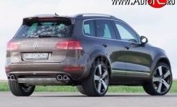 23 049 р. Накладка Je Design на задний бампер 7P Volkswagen Touareg NF дорестайлинг (2010-2014) (Комплект накладок, Неокрашенная)  с доставкой в г. Краснодар. Увеличить фотографию 2