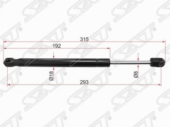 Газовый упор капота SAT  S60  FS седан, V60