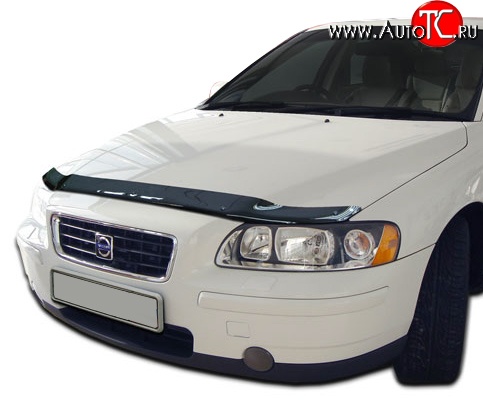 2 879 р. Дефлектор капота NovLine Volvo S60 RS,RH седан дорестайлинг (2000-2004)  с доставкой в г. Краснодар